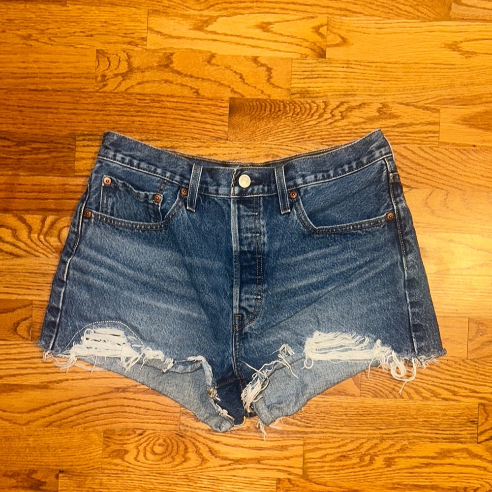 Denim Distressed Women Shorts